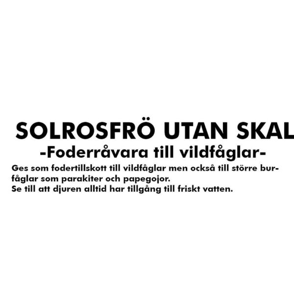 Solsikkefrø uten skall