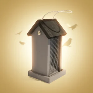 Fuglemater dobbel grå 13,5x13x29CM