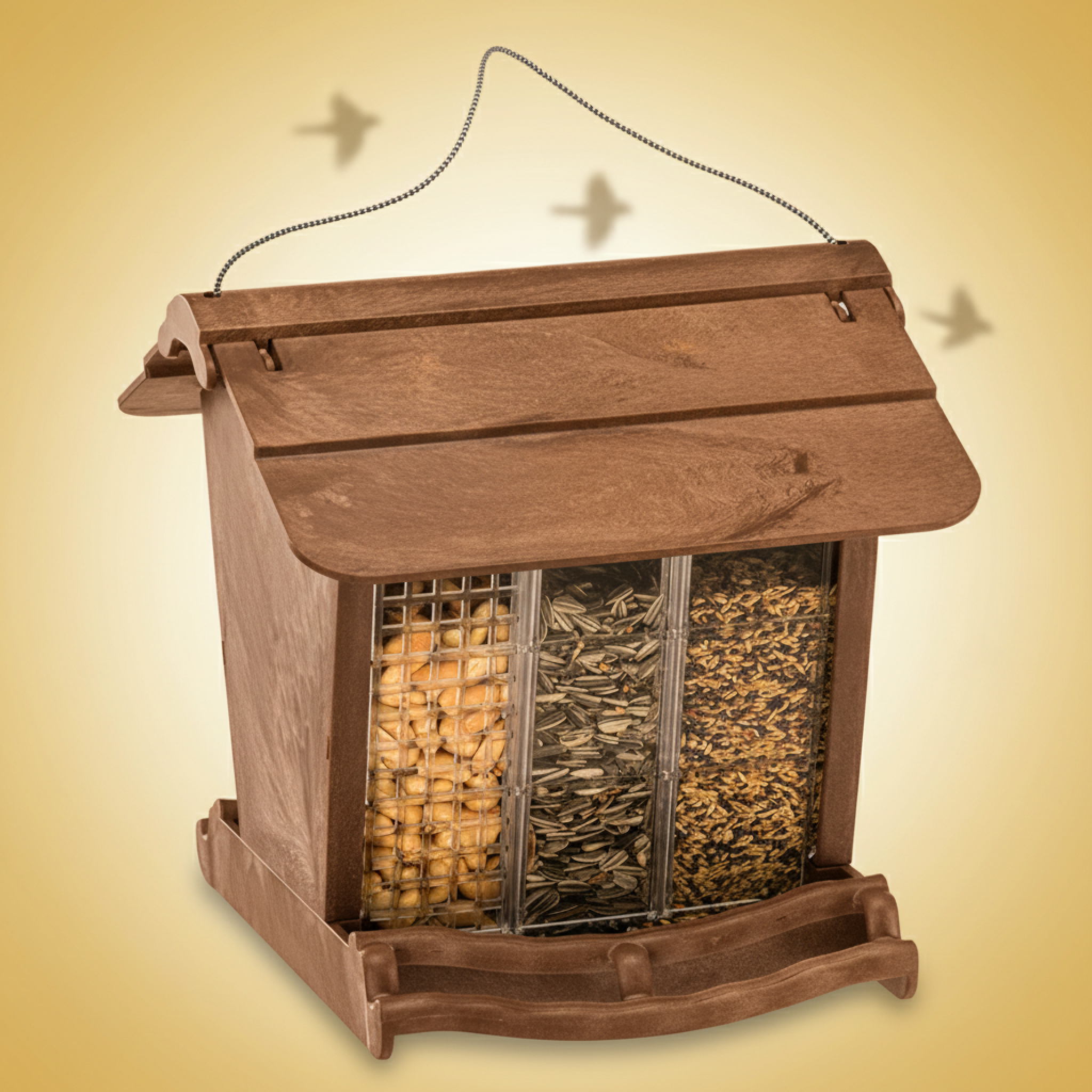 Bird feeder Silo with 3 compartments - Ferplast